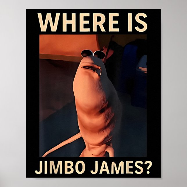 Marcus The Worm Var Är Jimbo James Roligt Meme  Poster (Framsidan)