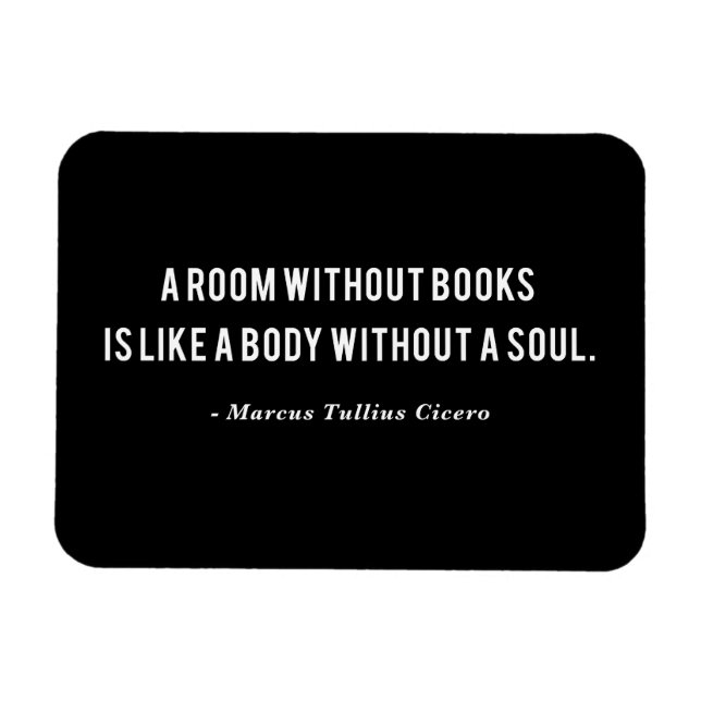 Marcus Tullius Cicero Bokar Quote Magnet (Horisontell)