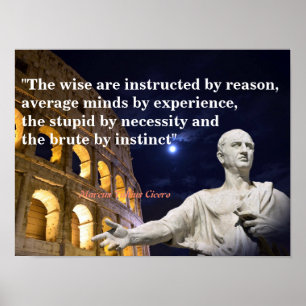 Marcus Tullius Cicero citat av skäl Poster