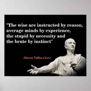 Marcus Tullius Cicero citat av skäl Poster