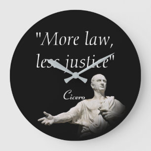 Marcus Tullius Cicero citat om juridik och rättvi Stor Klocka
