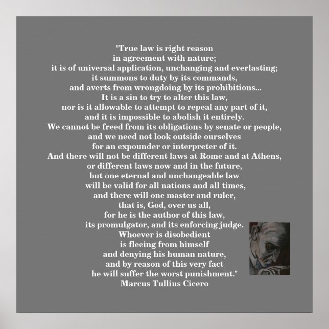 Marcus Tullius Cicero POSTER (Framsidan)