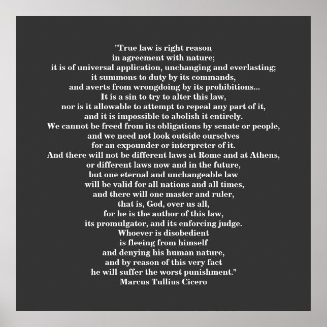 Marcus Tullius Cicero POSTER (Framsidan)