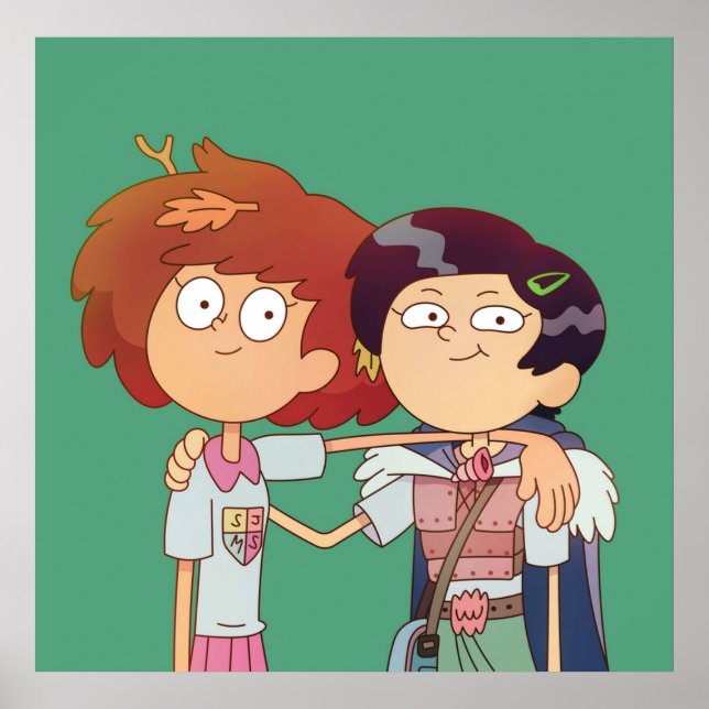 Marcy och Anne Amphibia Poster (Framsidan)