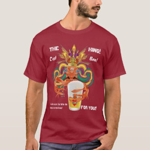 Mardi all Gras utformar manar som fransk mörk Tee Shirt