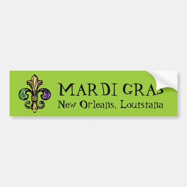 Mardi Fleur de Gras Bildekal (Framsidan)