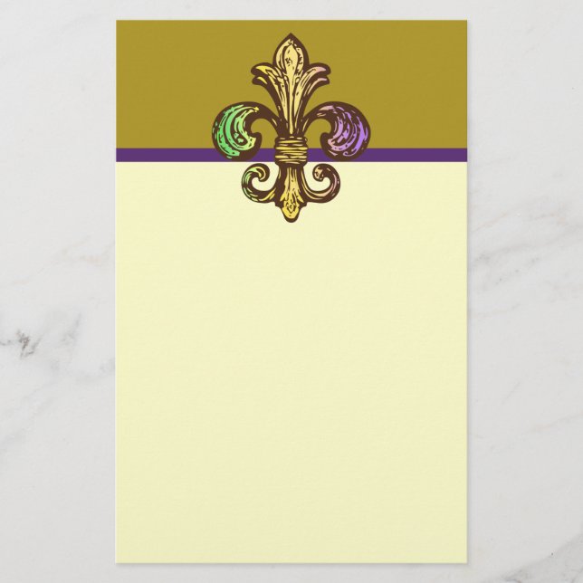 Mardi Fleur de Gras Brevpapper (Framsida)