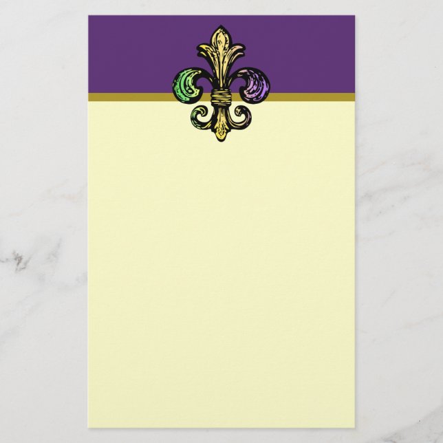 Mardi Fleur de Gras Brevpapper (Framsida)