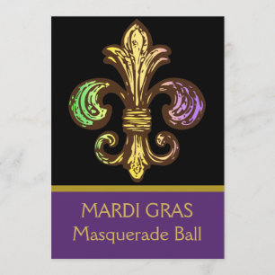 Mardi Fleur de Gras Inbjudningar