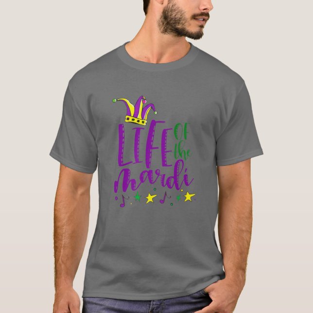 Mardi Funny Jester Hat 2022 Mardi Gras T Shirt (Framsida)
