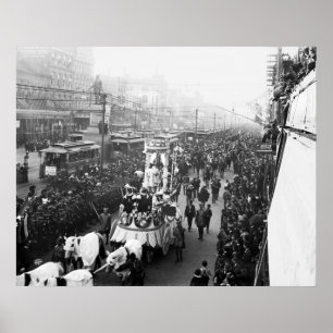 Mardi Gras 1900 Poster