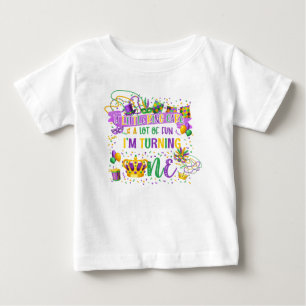 Mardi Gras 1:a födelsedagen (Kung Cake & Roligt) S T Shirt