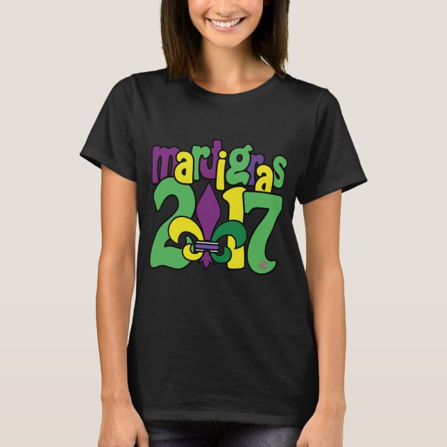 Mardi Gras 2017 T-shirt (Framsida)