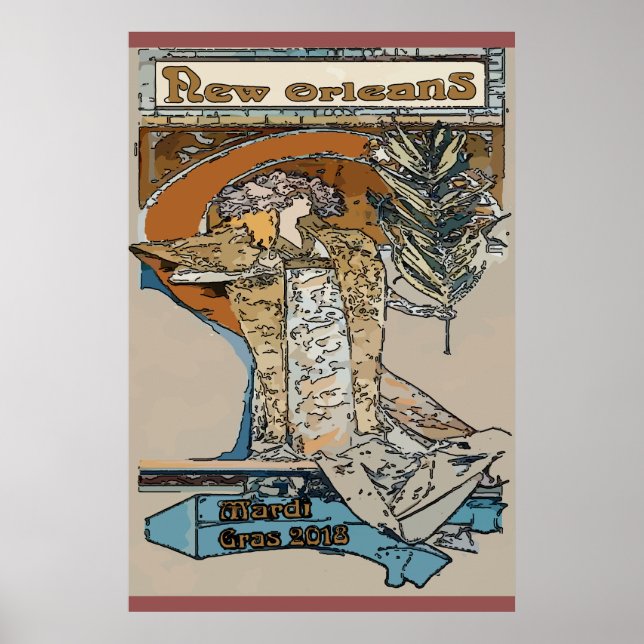 Mardi Gras 2018 Poster (Framsidan)