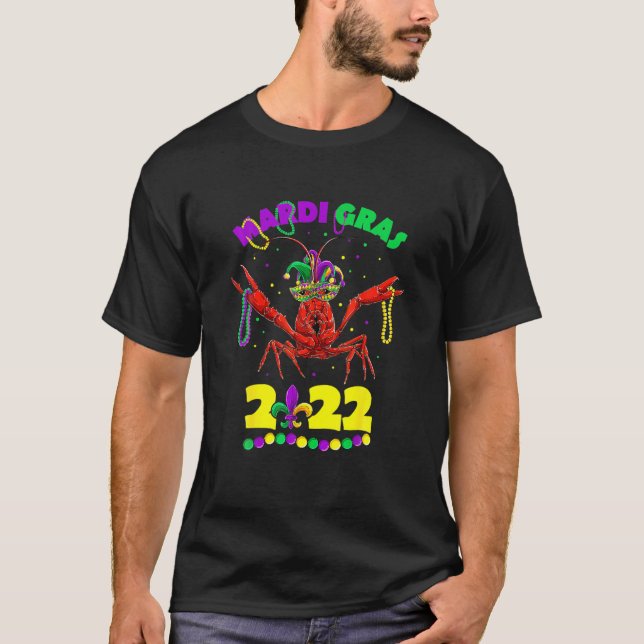 Mardi Gras 2022 Kräftor , Kids Girls Boys Manar Wo T Shirt (Framsida)