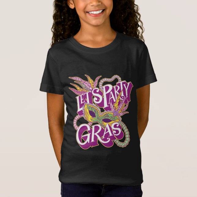 Mardi Gras 2022 Maskerad T Shirt (Framsida)