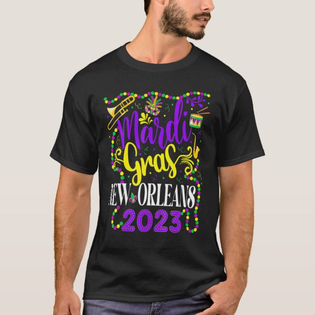 Mardi Gras 2023 Carnival Funny Costume_3 T Shirt (Framsida)