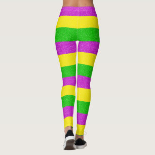 Mardi Gras 2023 Flamboyant Masquerad Firande Leggings