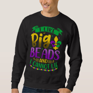 Mardi Gras 2023 gillar jag Big Pärlor och jag kan  Lång Ärmad Tröja