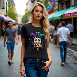 Mardi Gras 2025: Fjädrar, Flyter och Roligt! T Shirt