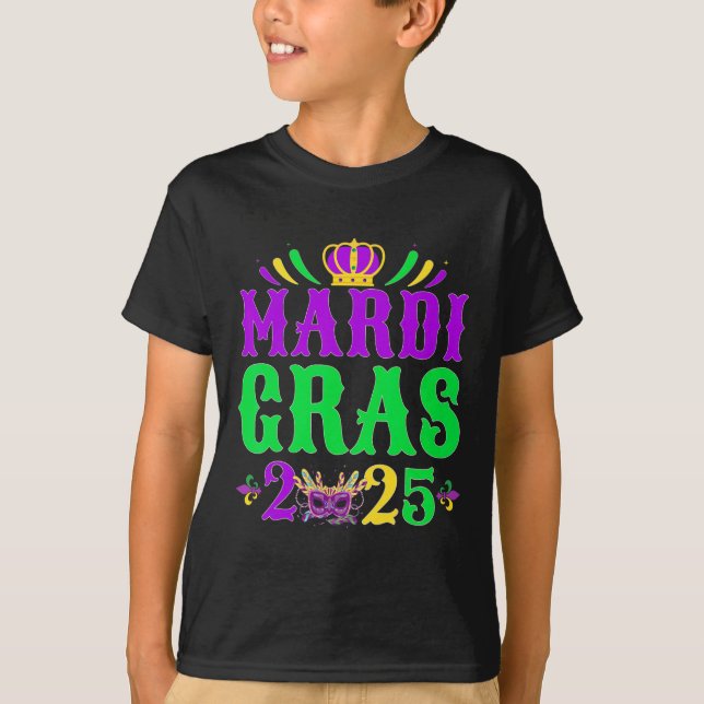 Mardi Gras 2025 Jester Costume Mardi Gras Family C T Shirt (Framsida)