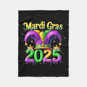 Mardi Gras 2025 Utfall för För manar kvinnor 1 Fleecefilt