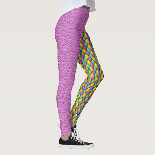 Mardi Gras 4 Diamonds Pop Mode Leggings (Höger)