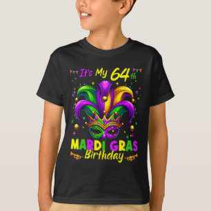 Mardi Gras 64:e födelsedagen Tjock tisdag 64 år ga T Shirt