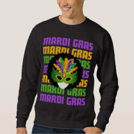 MARDI GRAS Afro Lång Ärmad Tröja