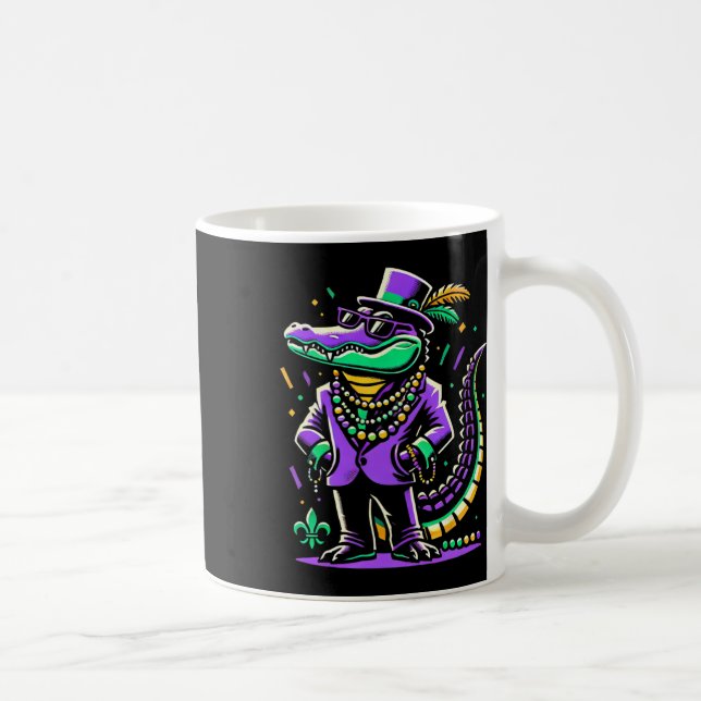Mardi Gras Alligator Boys Manar Mardi Gras Kaffemugg (Höger)