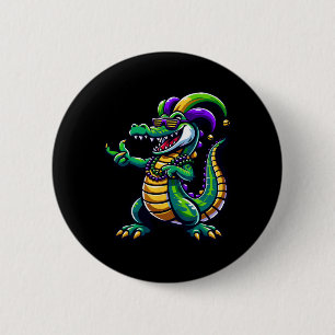 Mardi Gras Alligator Costume Kids Småbarn Boys Mar Knapp