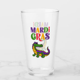 Mardi Gras Alligator, Mardi Gras Party Glaskopp