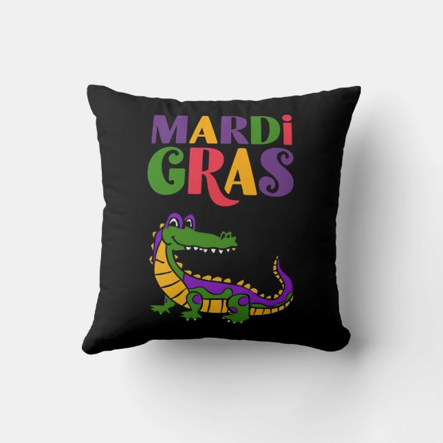 Mardi Gras Alligator, Mardi Gras Party Kudde (Baksida)