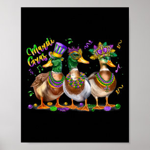 Mardi Gras Anka Carnival Costume Louisiana Manar W Poster