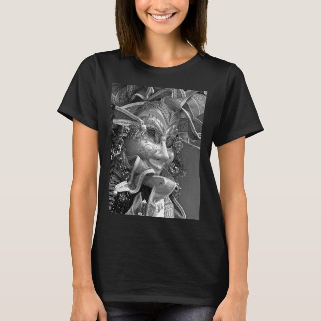 Mardi Gras Ansikte Mask T-shirt (Framsida)