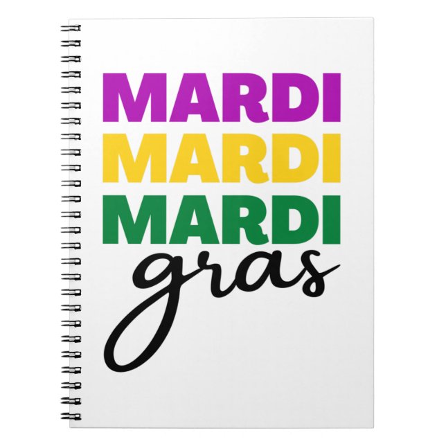 Mardi Gras Anteckningsbok (Framsidan)