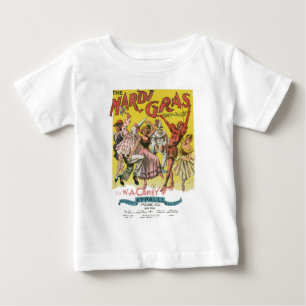 Mardi Gras Antik Gul Affisch T Shirt