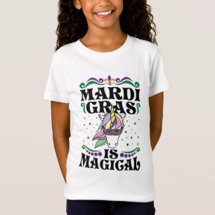 Mardi Gras är Magic Cute Unicorn T Shirt