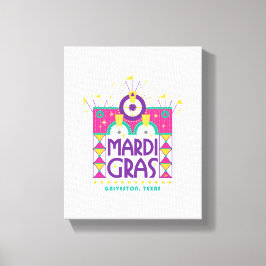 Mardi Gras Arch, Galveston, Texas Canvastryck