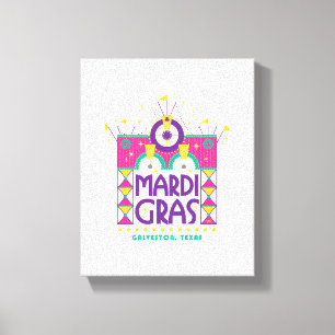 Mardi Gras Arch, Galveston, Texas Canvastryck