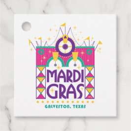 Mardi Gras Arch, Galveston, Texas Gåvor Etiketter