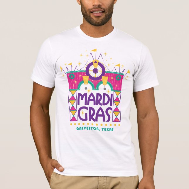 Mardi Gras Arch, Galveston, Texas T Shirt (Framsida)