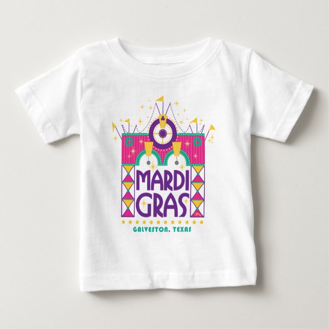 Mardi Gras Arch, Galveston, Texas T Shirt (Framsida)