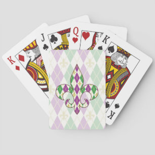 Mardi Gras Argyle klassiker som leker kort Casinokort