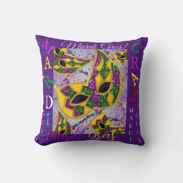 MARDI GRAS ART KUDDE (Framsida)