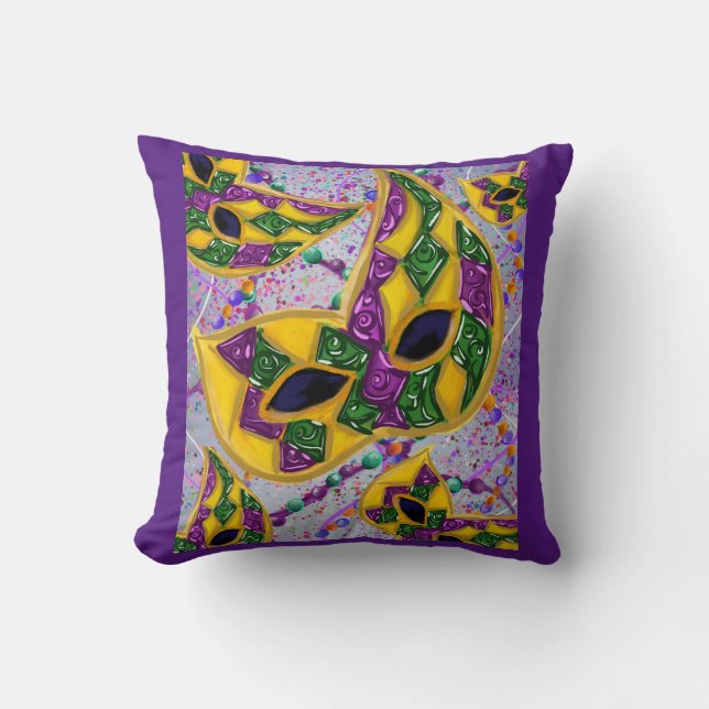 MARDI GRAS ART KUDDE (Framsida)