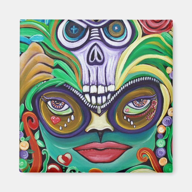 Mardi Gras Art Magnet (Framsidan)