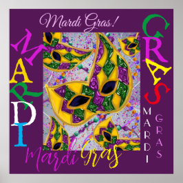 MARDI GRAS ART POSTER