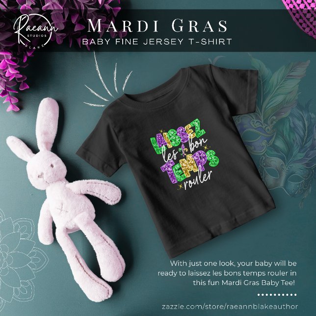 Mardi Gras Baby Fin Jersey T-Shirt (Skapare uppladdad)