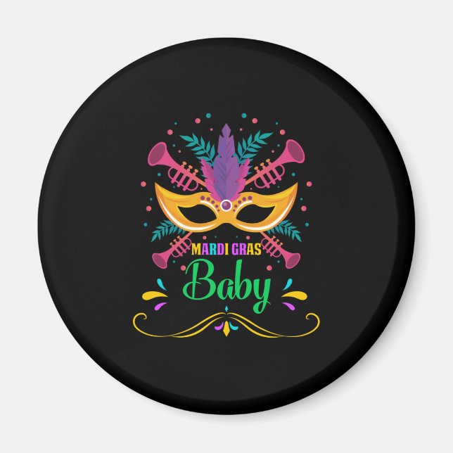 Mardi Gras Baby Magnet (Framsidan)